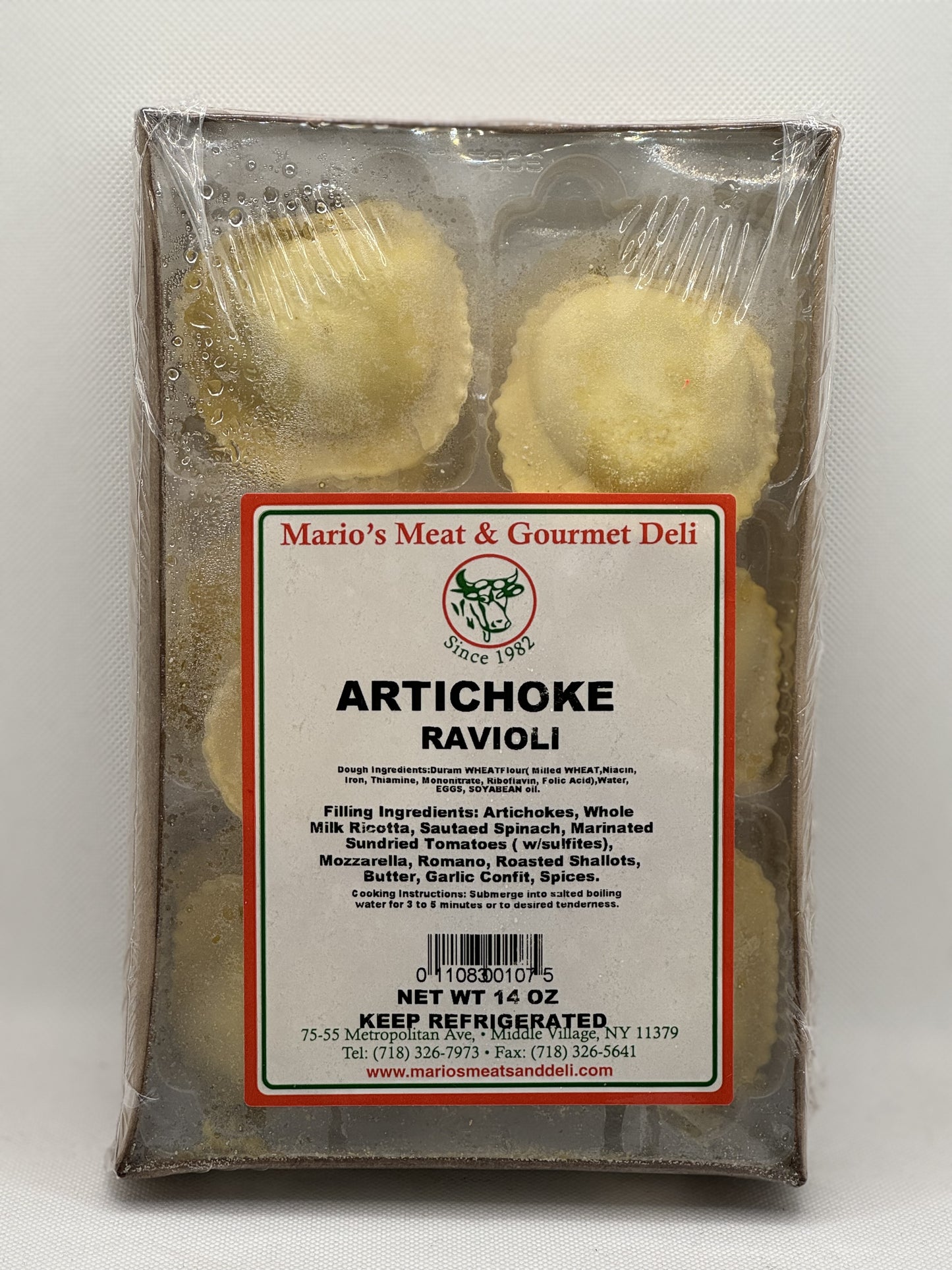 Artichoke Ravioli- 14 oz.