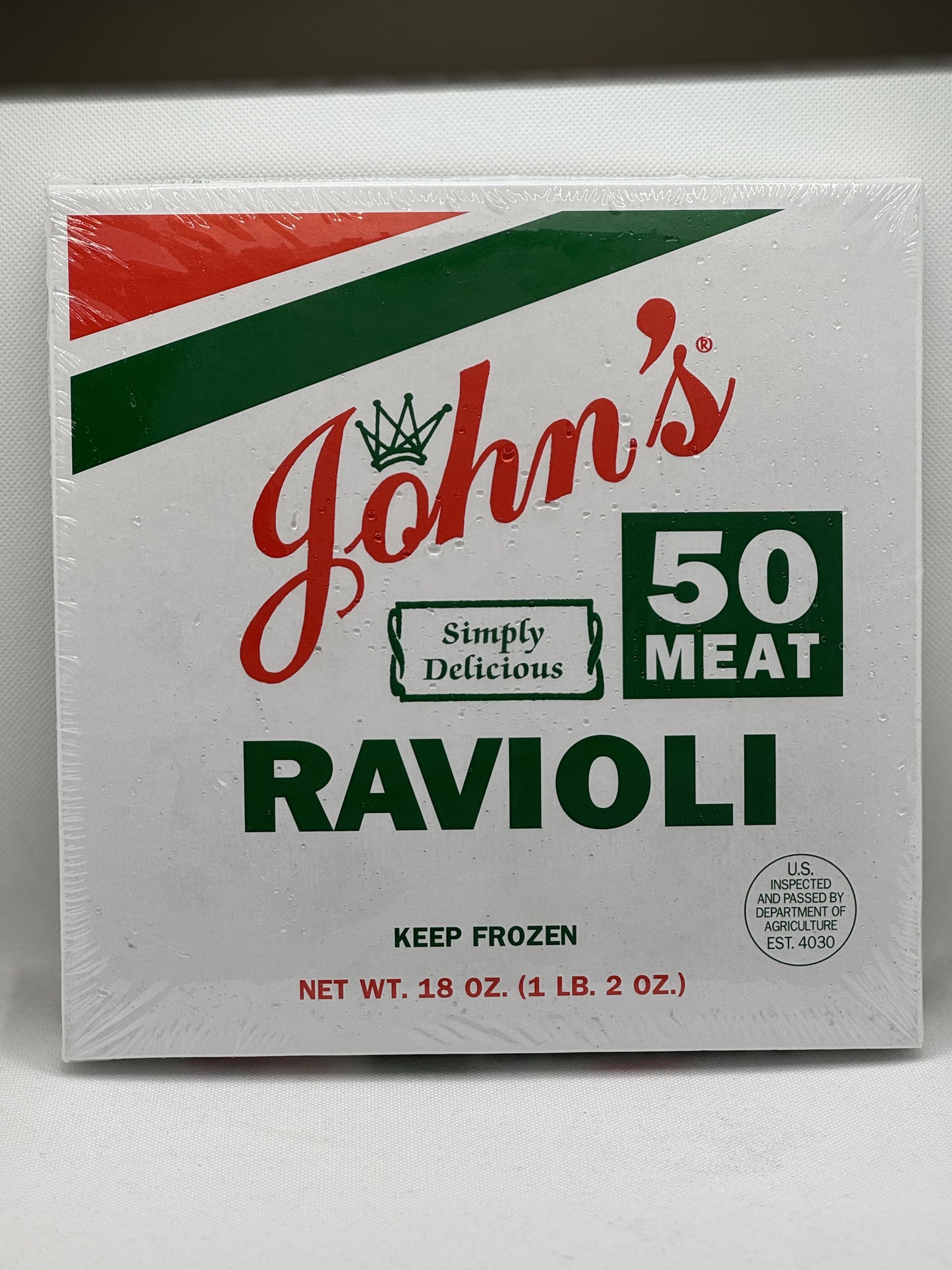 50 Count Square Meat Ravioli- 1 Lb. 2 oz.