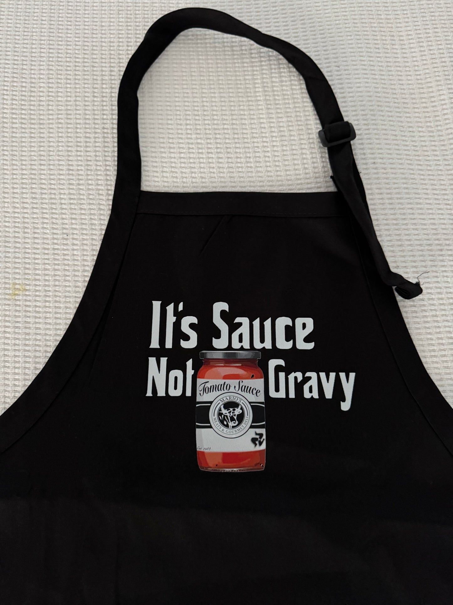 It’s Sauce Not Gravy Black Apron