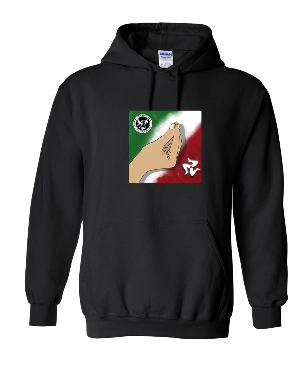 Italian Pride Black Hoodie