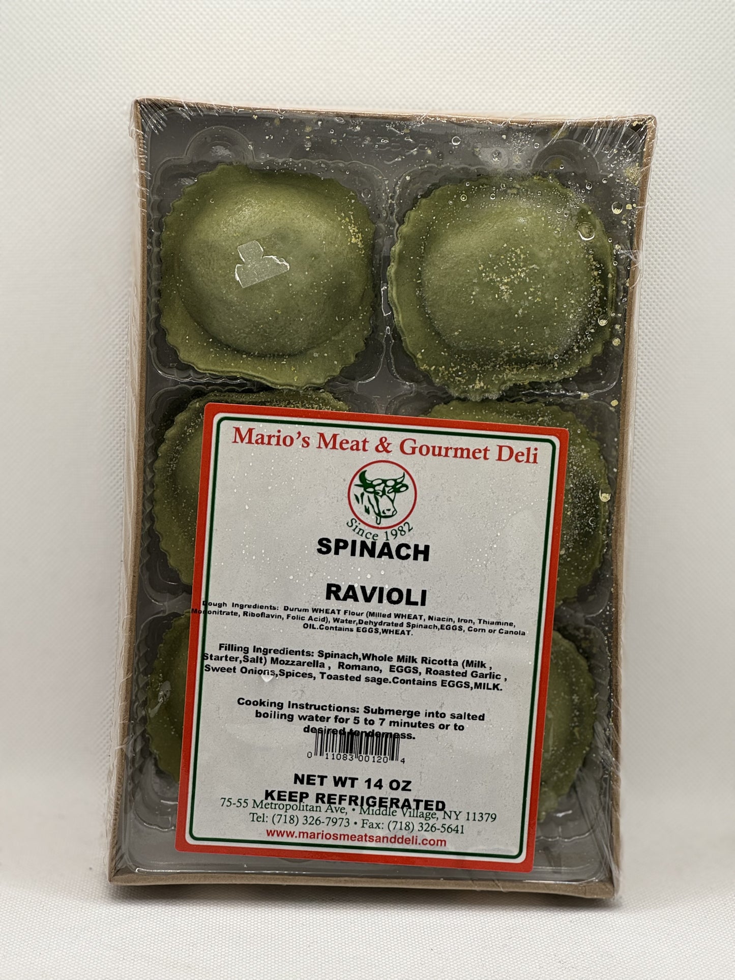 Spinach Ravioli- 14 oz.