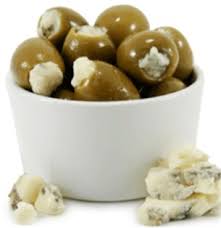 Gorganzola & Bleu Cheese Stuffed Olives - 1 lb.